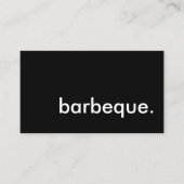 Barbecue. Visitenkarte (Vorderseite)