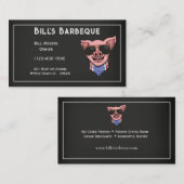 Barbecue-Visitenkarte für Halbpension Visitenkarte (Vorne/Hinten)