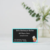 Barbecue-Visitenkarte Visitenkarte (Stehend Vorderseite)