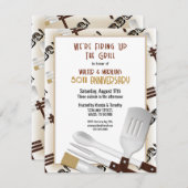 Barbecue Wedding Einladung (Vorne/Hinten)