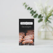 Barbecued Würstchen/Grill/Grillen Visitenkarte (Stehend Vorderseite)