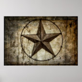 BARBED STAR TEXAS POSTER (Vorne)