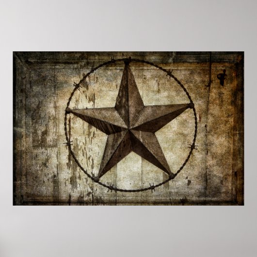 BARBED STAR TEXAS POSTER (Vorne)