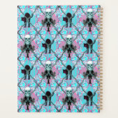 Barbed Wire Argyle Pink and Turquoise Whimsigothic Planer (Rückseite)