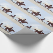 Barbed Wire Cowboy Gift Wrap Geschenkpapier (Ecke)