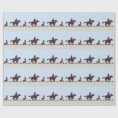 Barbed Wire Cowboy Gift Wrap Geschenkpapier (Flach)