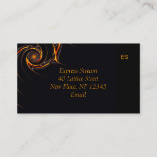 Barbed Wire Fraktal Business Card Visitenkarte