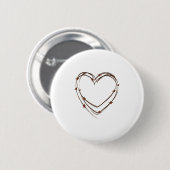 Barbed Wire Heart Button (Vorne & Hinten)