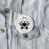 Barbed Wire Herz Schwarze Spades Thunder_Cove Button (Beispiel)