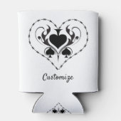 Barbed Wire Herz Schwarze Spades Thunder_Cove Dosenkühler (Rückseite)