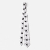 Barbed Wire Herz Schwarze Spades Thunder_Cove Krawatte (Rückseite)