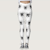 Barbed Wire Herz Schwarze Spades Thunder_Cove Leggings (Vorderseite)
