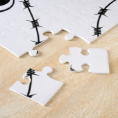 Barbed Wire Herz Schwarze Spades Thunder_Cove Puzzle (Seite)