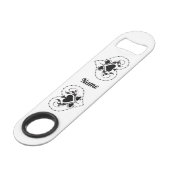 Barbed Wire Herz Schwarze Spades Thunder_Cove Speed Flaschenöffner (Rückseite Schrägansicht)