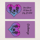 Barbed Wire Herz Wild Schwarze Rose Thunder_Cove (Vorne & Hinten)