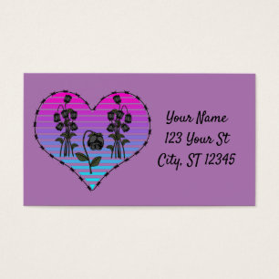 Barbed Wire Herz Wild Schwarze Rose Thunder_Cove