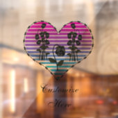 Barbed Wire Herz Wild Schwarze Rose Thunder_Cove Fensteraufkleber (Blatt 2)