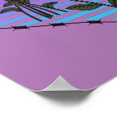 Barbed Wire Herz Wild Schwarze Rose Thunder_Cove Poster (Ecke)