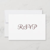 Barbed Wire Horseshoe Country Western RSVP Cards (Rückseite)