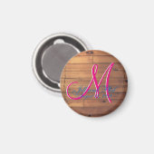 Barbed Wire Ranch Cherry Stall Wall 3d Monogramm Magnet (Vorderseite/Rückseite)