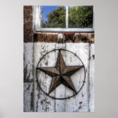 BARBED WIRE STAR TEXAS POSTER (Vorne)