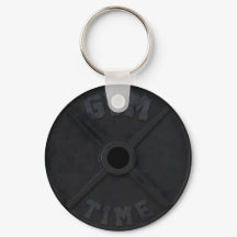 Barbell 45-lb plate "GYM TIME" for a gym person