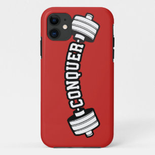 Barbell, CONQUER - Inspirationsstifter Gym Case-Mate iPhone Hülle