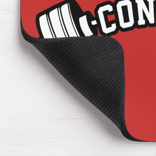 Barbell, CONQUER - Inspirationsstifter Gym Mousepad (Ecke)