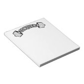 Barbell, CONQUER - Inspirationsstifter Gym Notizblock (angewinkelt)