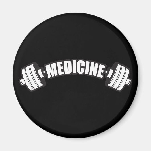 Barbell - Eisenmedizin - Gewichtheben Magnet (Vorne)