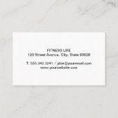 Barbell | Fitness Visitenkarte (Rückseite)