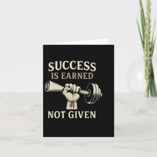 Barbell Gym Bodybuilding Erfolg verdient nicht geb Karte