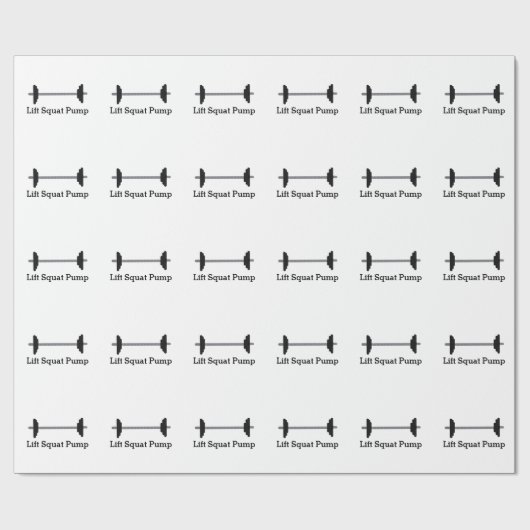 Barbell-Hebepapier Geschenkpapier (Flach)