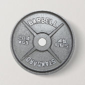 Barbell Plate Button (Vorderseite)