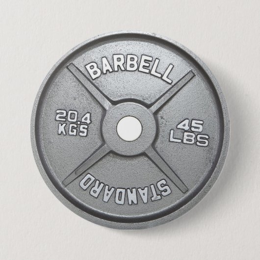 Barbell Plate Button (Vorderseite)