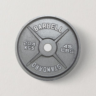 Barbell Plate Button