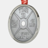 Barbell Plate - Heavy Lift Ornament Aus Metall (Links)