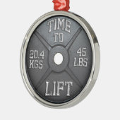 Barbell Plate - Heavy Lift Ornament Aus Metall (Links)