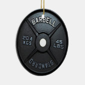 Barbell Plate Tree Ornament (Rechts)