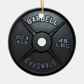 Barbell Plate Tree Ornament (Vorne)