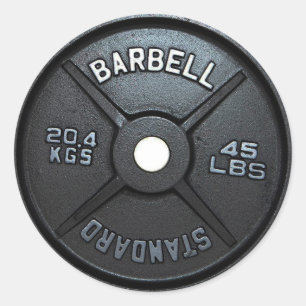 Barbell-Platte Runder Aufkleber