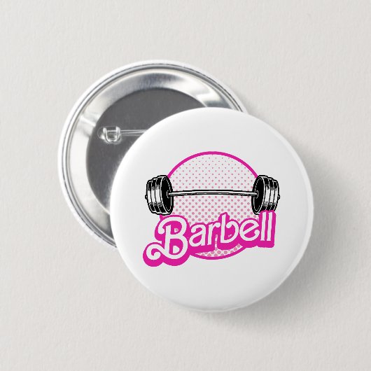 Barbell - rosa button (Vorne & Hinten)