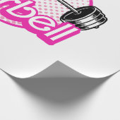 Barbell - rosa geschenkpapier (Ecke)