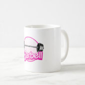 Barbell - rosa kaffeetasse (VorderseiteRechts)