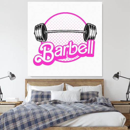 Barbell - rosa leinwanddruck (Insitu (Schlafzimmer))