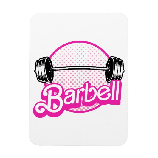 Barbell - rosa magnet (Vertikal)