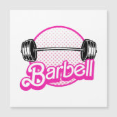 Barbell - rosa magnetkarte (Vorderseite)