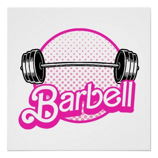 Barbell - rosa poster (Vorderseite)