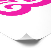 Barbell - rosa poster (Ecke)