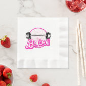 Barbell - rosa serviette (Beispiel)